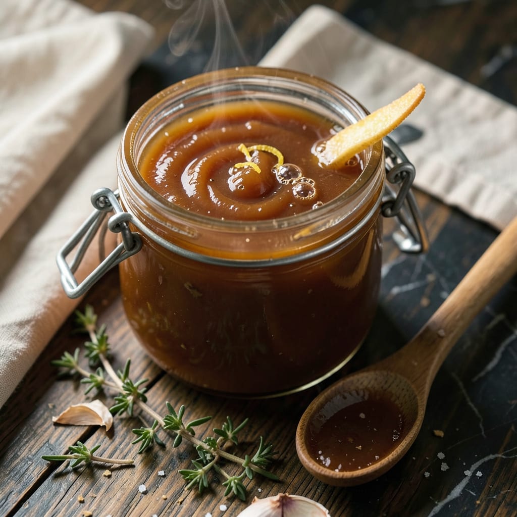 New England Duck Sauce Recipe: Sweet Tart Apricot Glaze for Crispy Appetizers illustration with key details