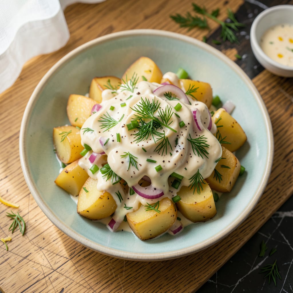 Comprehensive No Mustard Potato Salad Recipe: Creamy, Tangy Perfection for Crowds visual reference