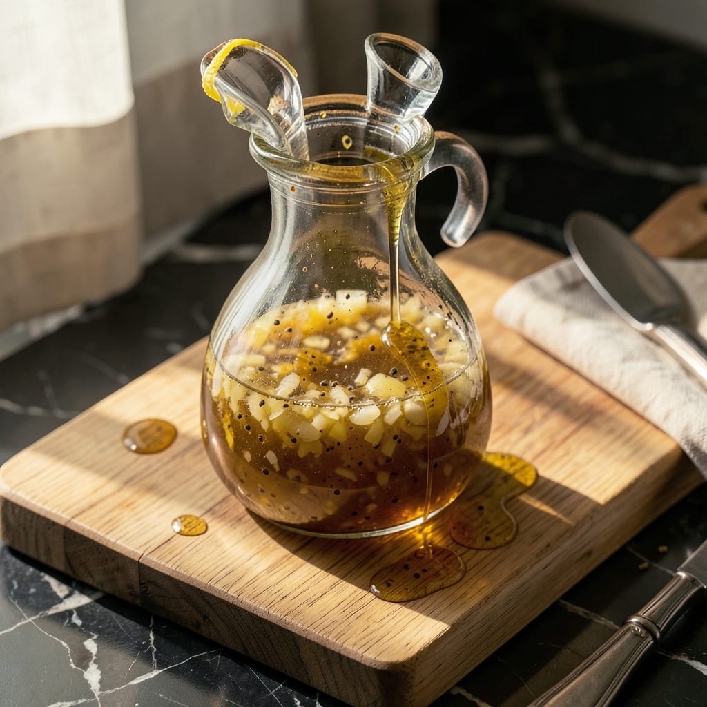 Visual representation of Old Dutch Sweet and Sour Dressing Recipe: Tangy Midwestern Classic for Salads and Dips
