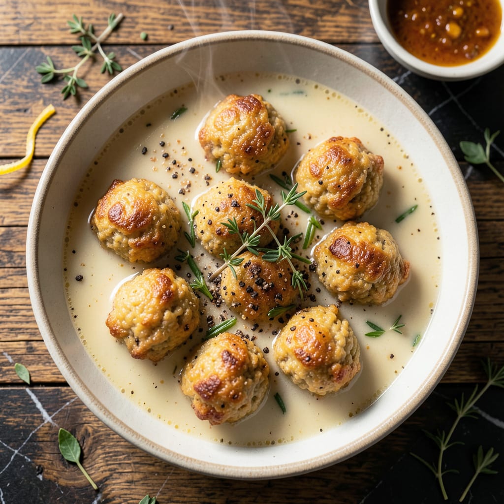 Complete Old Fashioned Cornmeal Dumplings Recipe: Fluffy Clouds in Savory Broth overview image