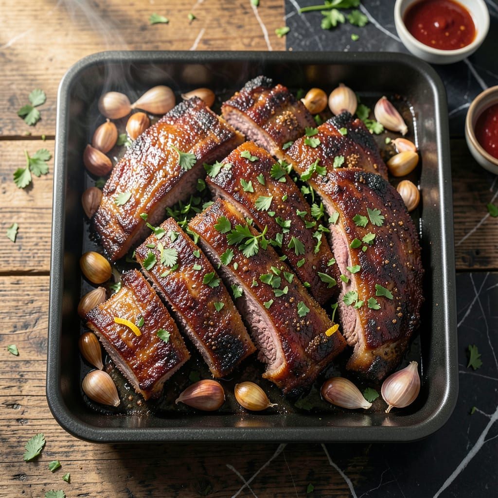 oven baked st louis style ribs recipe example with annotations