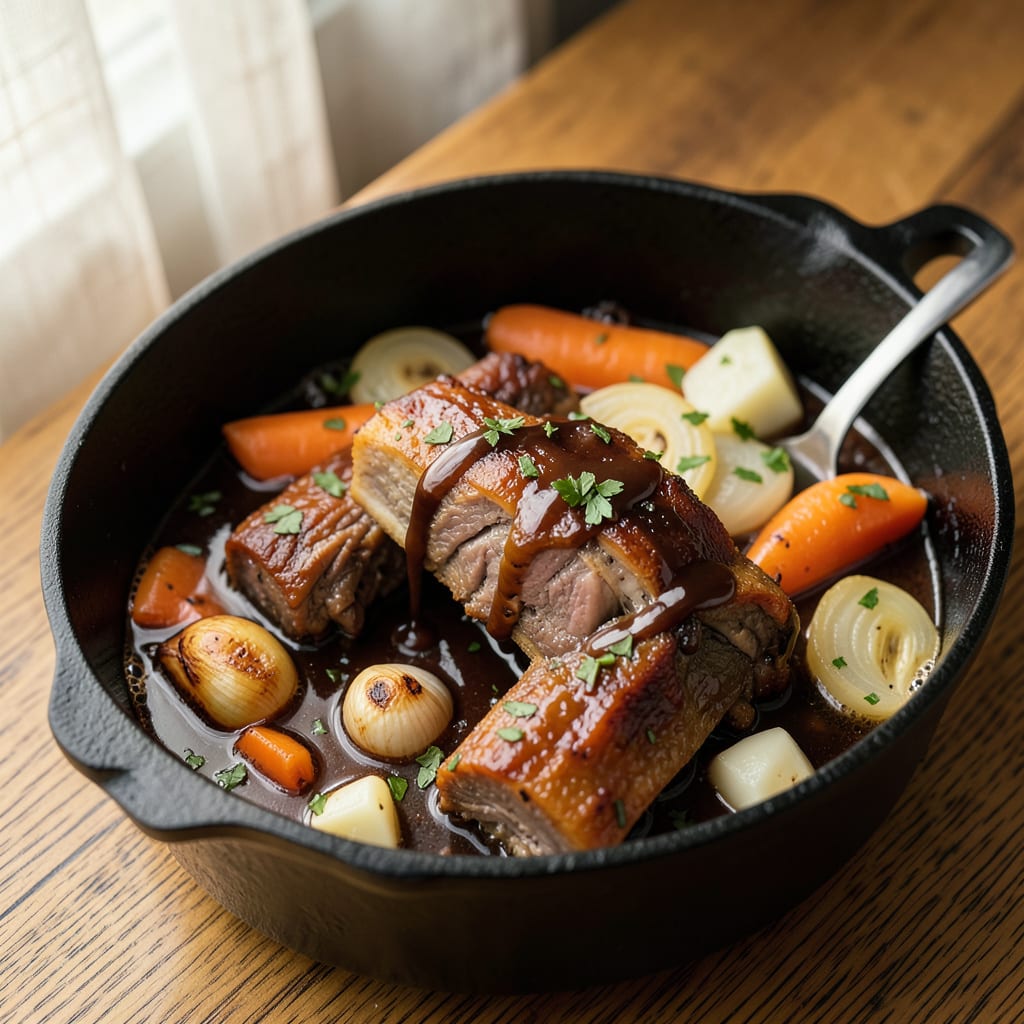 Visual representation of Oven Oxtail Recipe: Deeply Braised Richness With Jamaican Flair