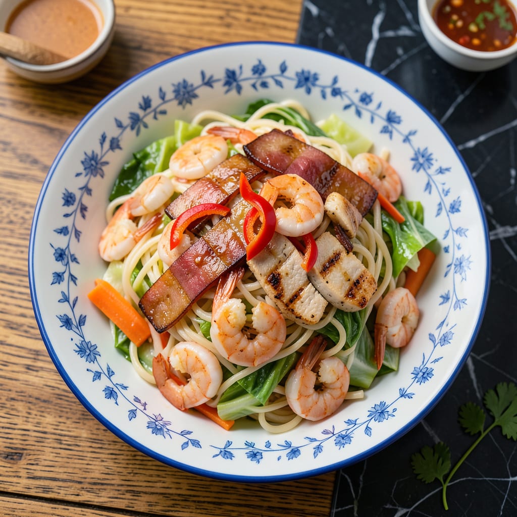 Comprehensive Pancit Recipe Authentic: Stir Fried Noodles With Savory Filipino Tradition visual reference