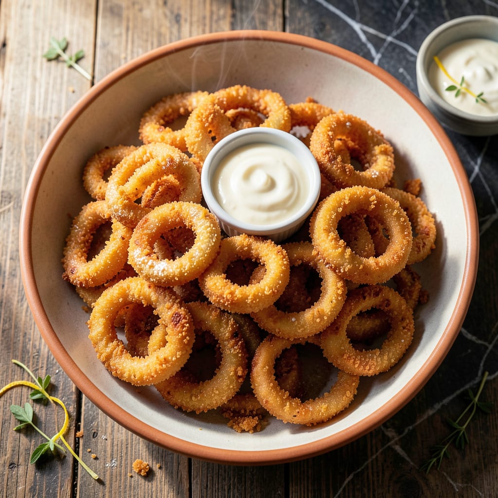 Comprehensive Panko Onion Rings Recipe: Ultra Crispy Beer Battered Delight visual reference
