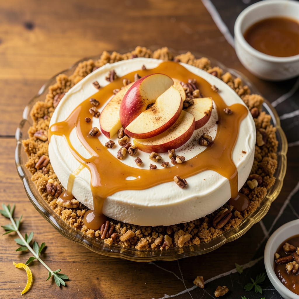 Paula Deen's Caramel Apple Cheesecake Recipe: Decadent Fall Dessert Magic illustration with key details
