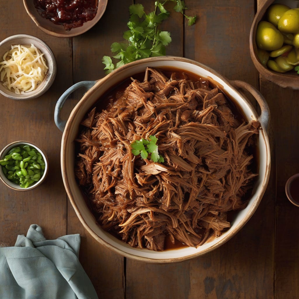 Paula Deen's Pulled Pork Recipe: Fall Apart Tender and Juicy example with annotations