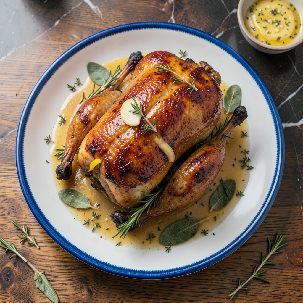 Visual representation of Perdue Oven Stuffer Roaster Recipe: Juicy Herb Infused Bird for Holidays