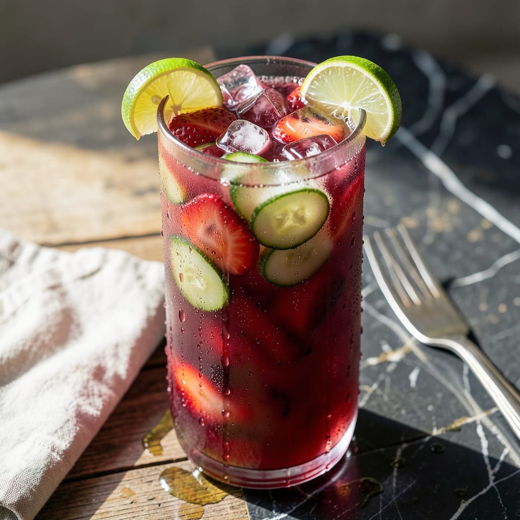 Complete PF Chang's Strawberry Cucumber Limeade Recipe: Refreshing Asian Inspired Sip overview image