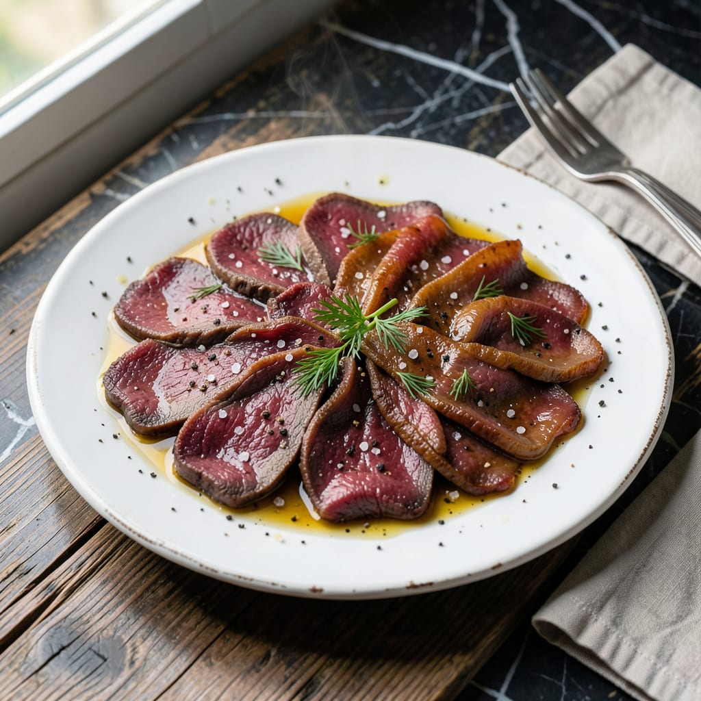 Visual representation of Pickled Heart And Tongue Recipe: Old World Delicacy With Tangy Bite
