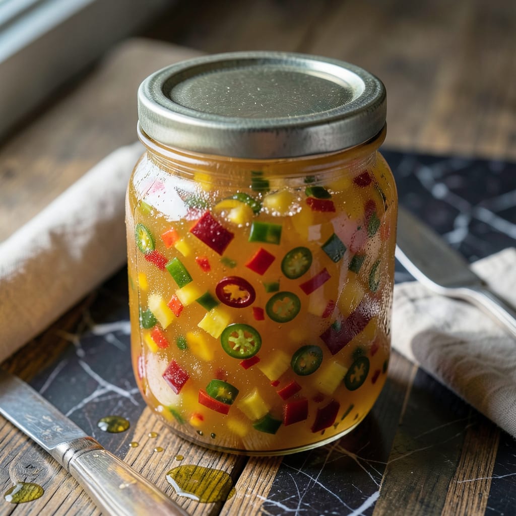 Pineapple Pepper Jelly Recipe: Sweet Heat Spread for Cheese Boards detailed visual guide