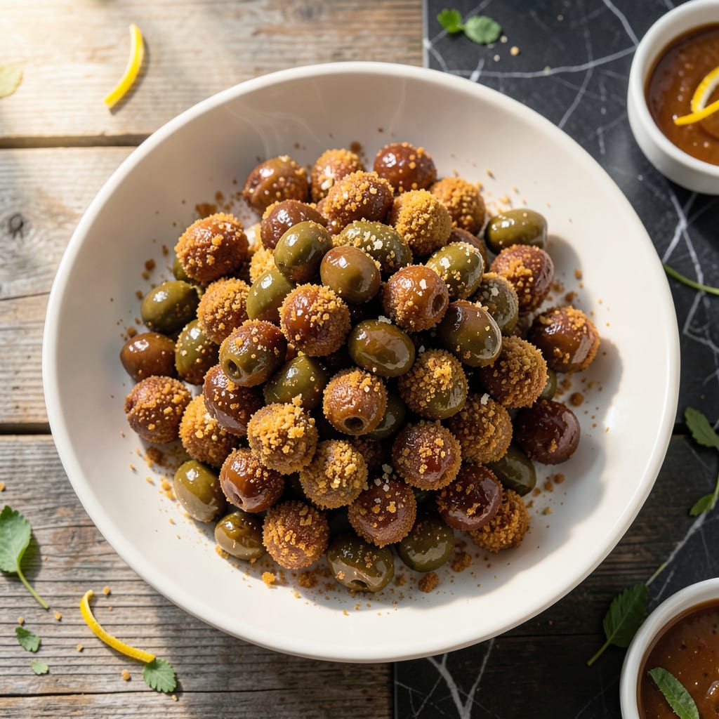 Comprehensive Pioneer Woman Fried Olives Recipe: Crunchy Bites with Garlic Aioli visual reference