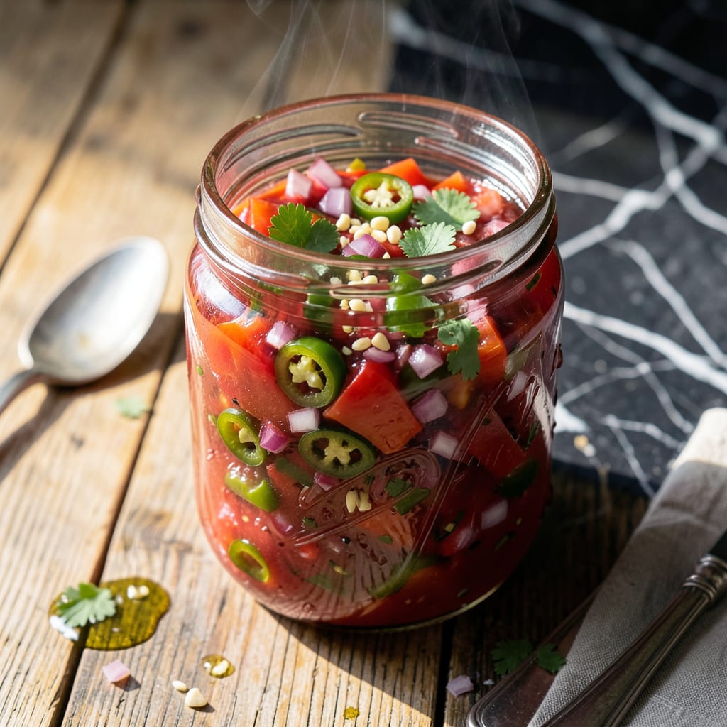 Visual representation of Pioneer Woman Salsa Recipe For Canning: Bold Garden Fresh Flavor Preserved