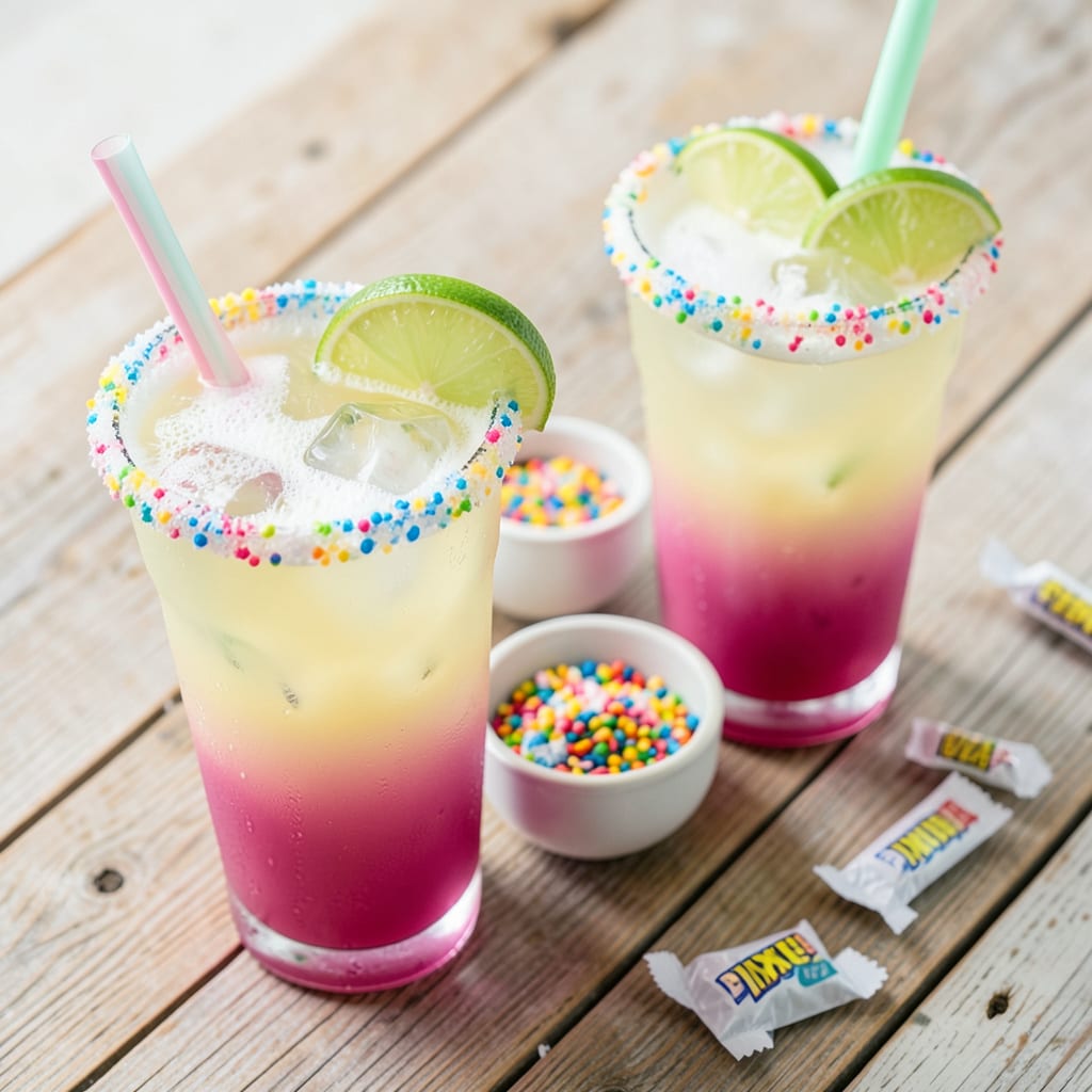 Pixie Stick Drink Recipe: Nostalgic Candy Sweetness in a Sip illustration with key details