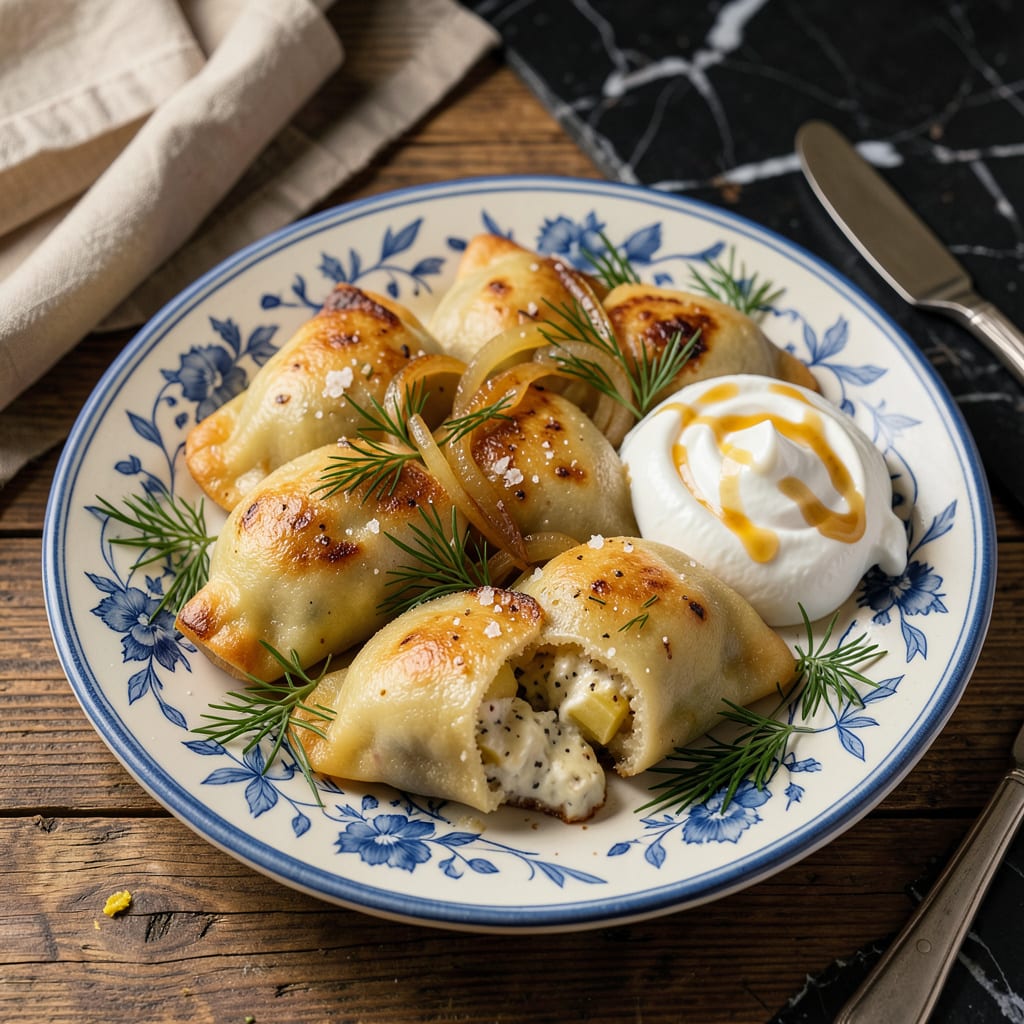 Polish Potato Recipe: Creamy Pierogi Inspired Comfort in a Bowl example with annotations