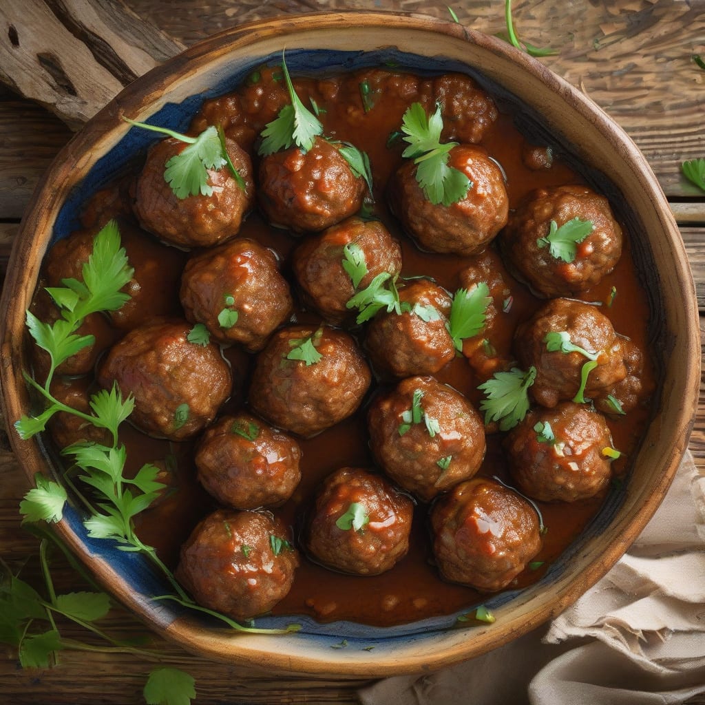 pork and beef meatballs recipe example with annotations