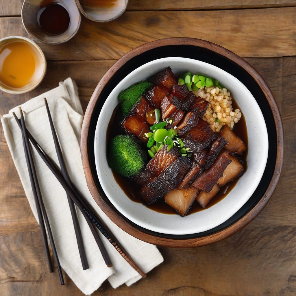 Pork Belly Bowl Recipe: Rich, Braised Pork in Savory Broth