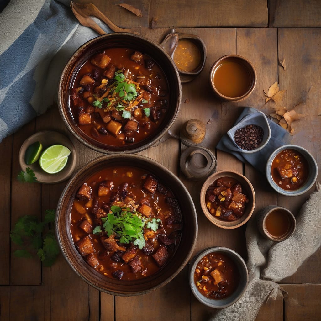 pork belly chili example with annotations