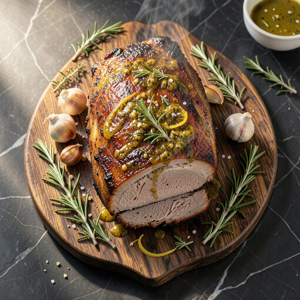 Visual representation of pork prime rib roast recipe