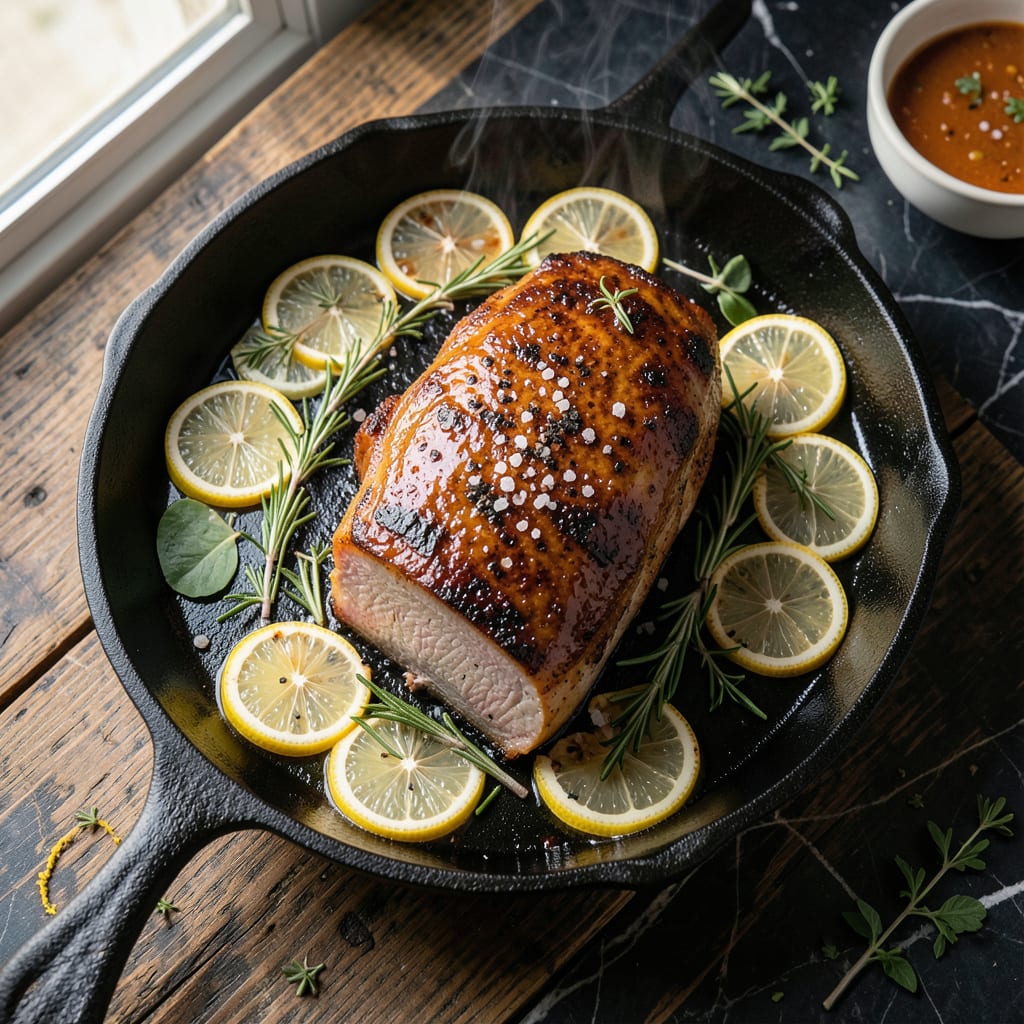 Visual representation of Pork Tenderloin Recipe Blackstone: Smoky Griddle Seared with Herb Crust
