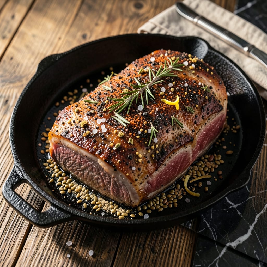Prime Rib Dry Rub Recipe: Bold Herb and Spice Blend for Perfect Crust illustration with key details