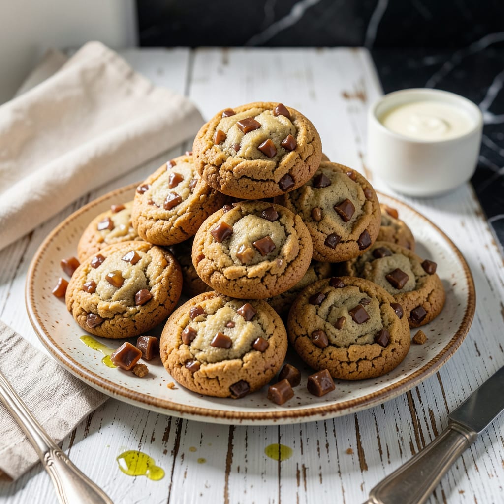 Visual representation of Publix Heath Bar Cookies Recipe: Chewy Base With Buttery Toffee Crunch