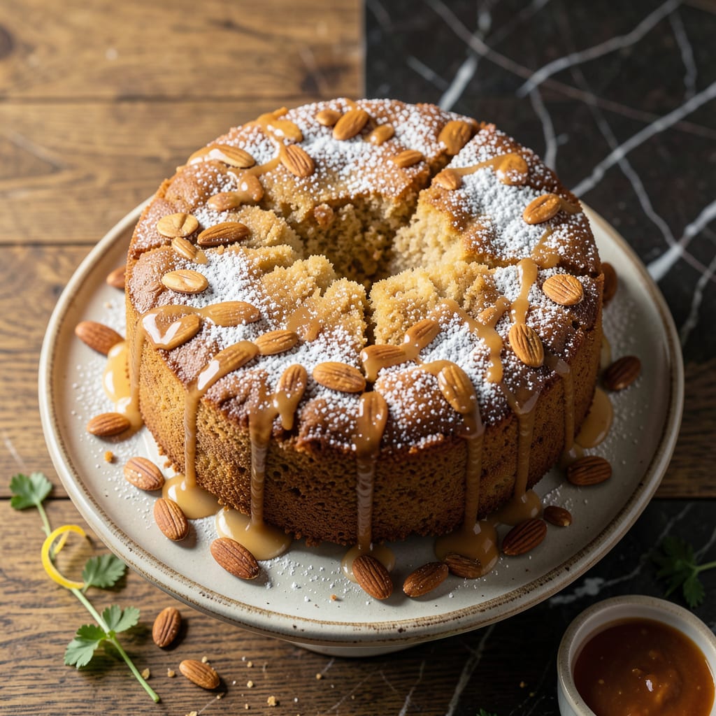 Puerto Rican Almond Cake Recipe: Island Inspired Sweetness with Toasted Nut Flavor illustration with key details