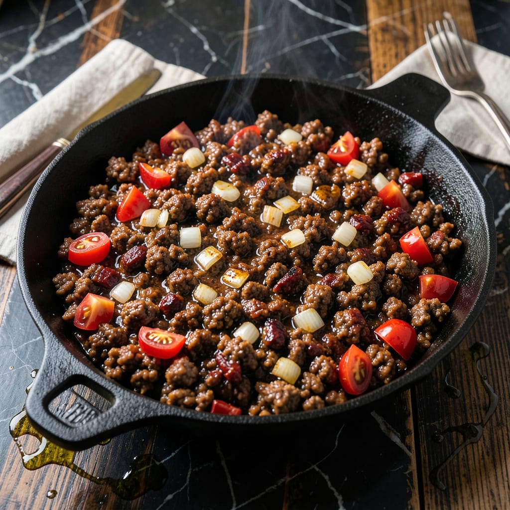 Qdoba Ground Beef Recipe: Copycat Taco Seasoning Spice Blend example with annotations