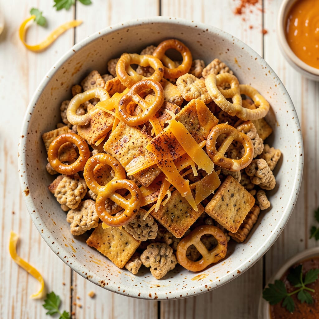 Complete Quaker Snack Mix Baked Cheddar Recipe: Crunchy Cheese Lovers’ Dream overview image