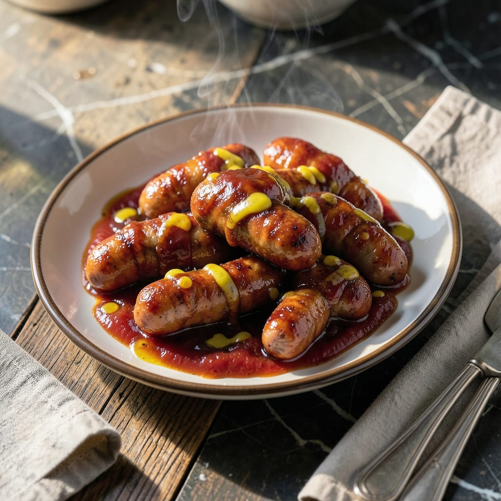 quick little smokies recipe example with annotations