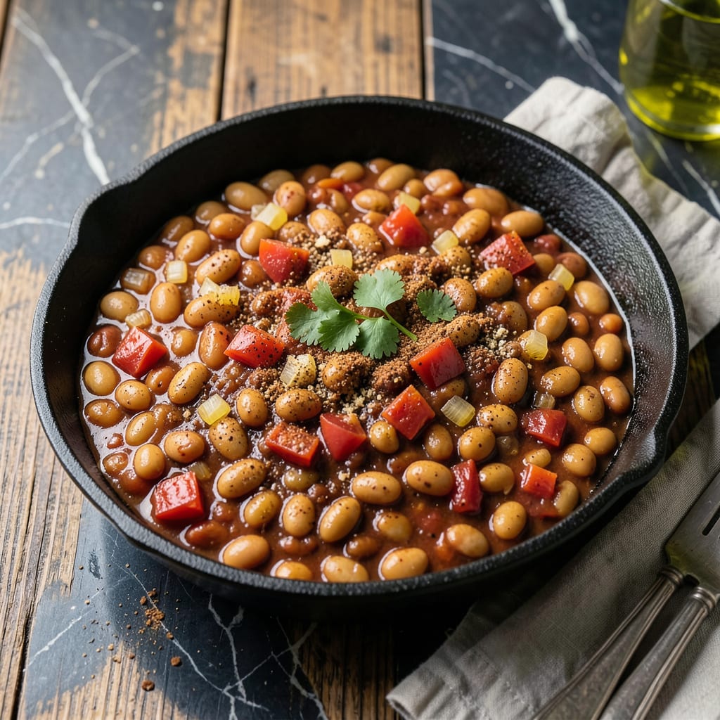 Visual representation of Ranch Style Beans Copycat Recipe: Bold Chili Spiced Texas Favorite