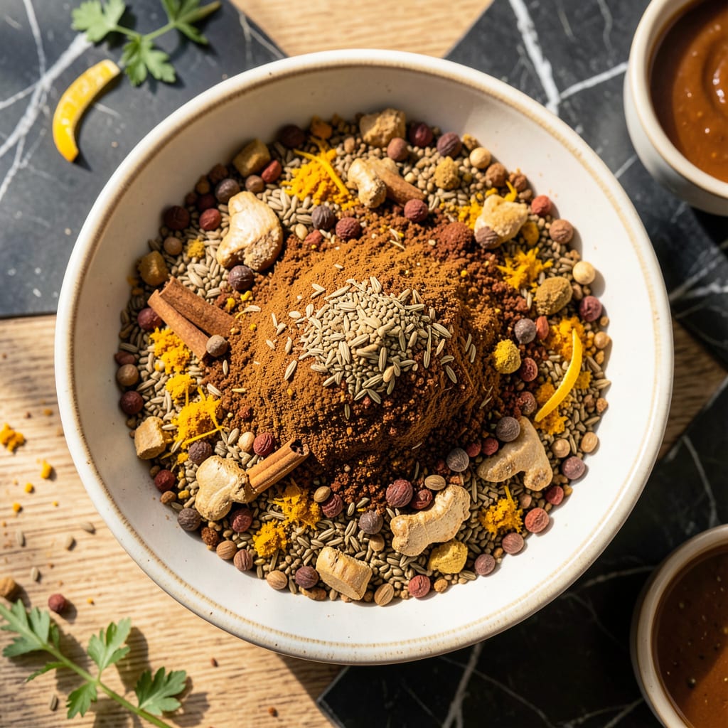 Complete ras el hanout recipe vegetarian overview image
