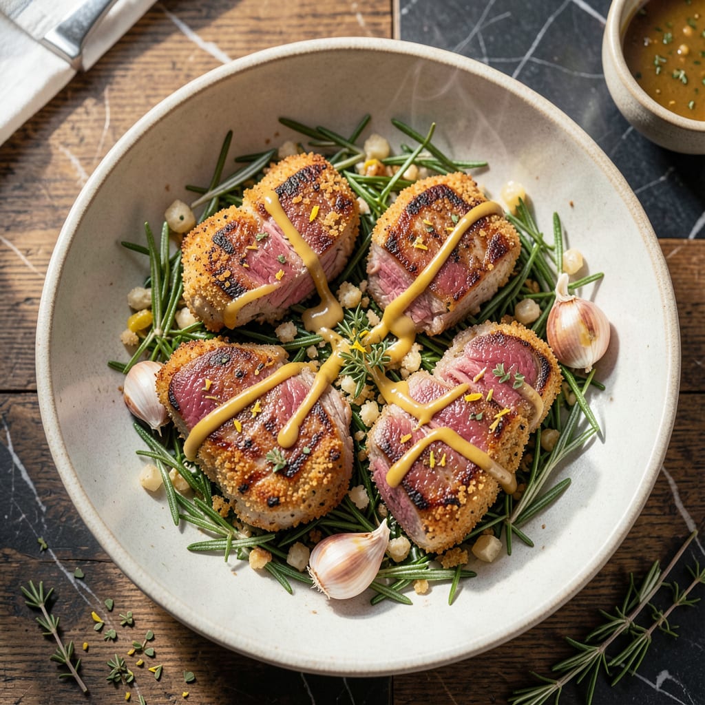 Complete Recipe for Air Fryer Lamb Chops: Quick Herb Crusted Elegance overview image