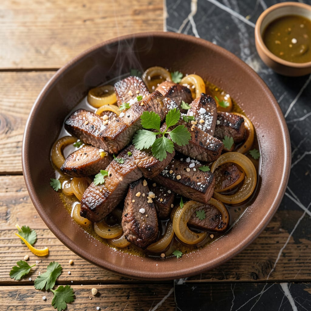 recipe for beef tips in the oven example with annotations