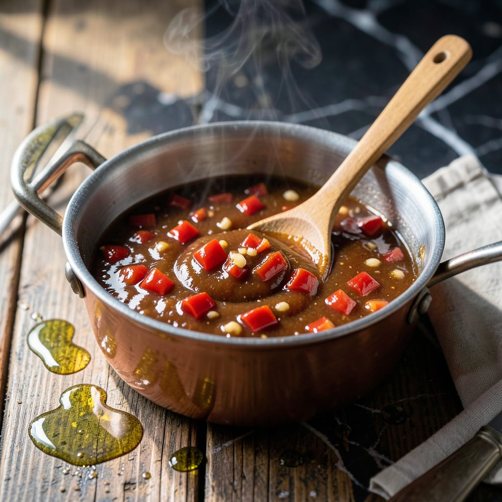 recipe for homemade sweet and sour sauce example with annotations