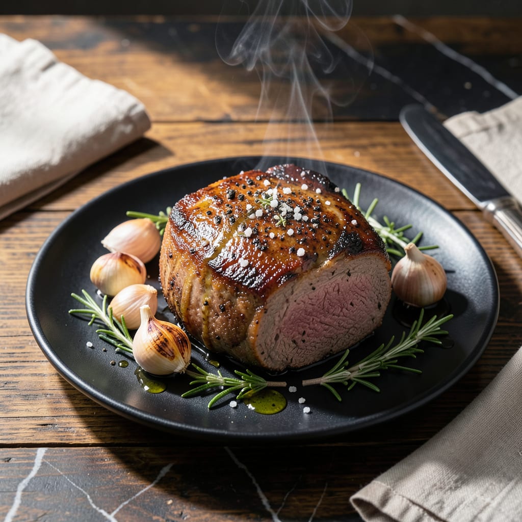 Visual representation of recipe for round roast