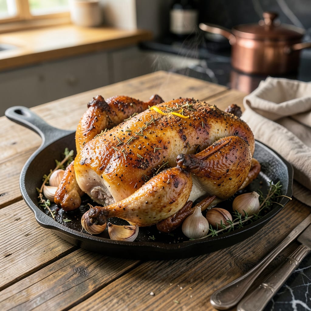 Visual representation of red barn chicken recipe