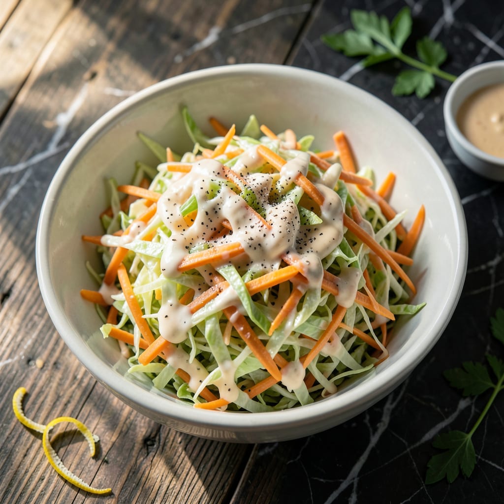 Red Lobster Coleslaw Recipe: Tangy Creamy Copycat Crunch example with annotations