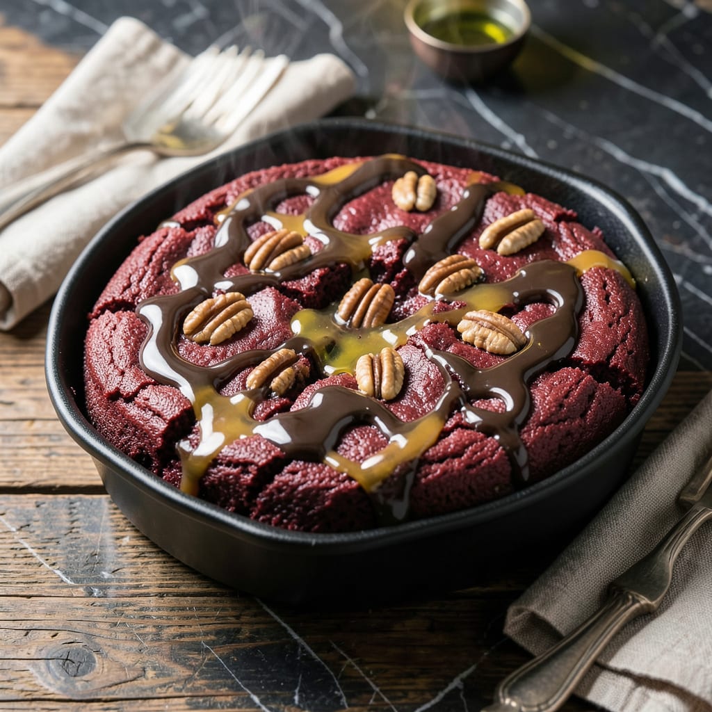 Visual representation of Red Velvet Dump Cake Recipe: 5 Ingredient Layered Indulgence