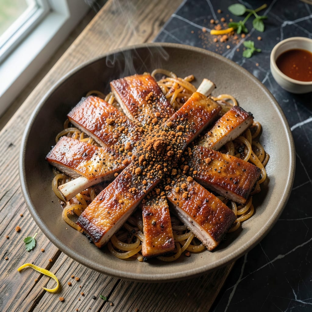 Rib Recipe Without BBQ Sauce: Dry Rubbed Smoky Perfection illustration with key details