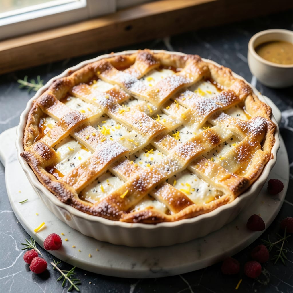 Ricotta Pie Recipe Lidia: Italian Grandma's Creamy Legacy example with annotations