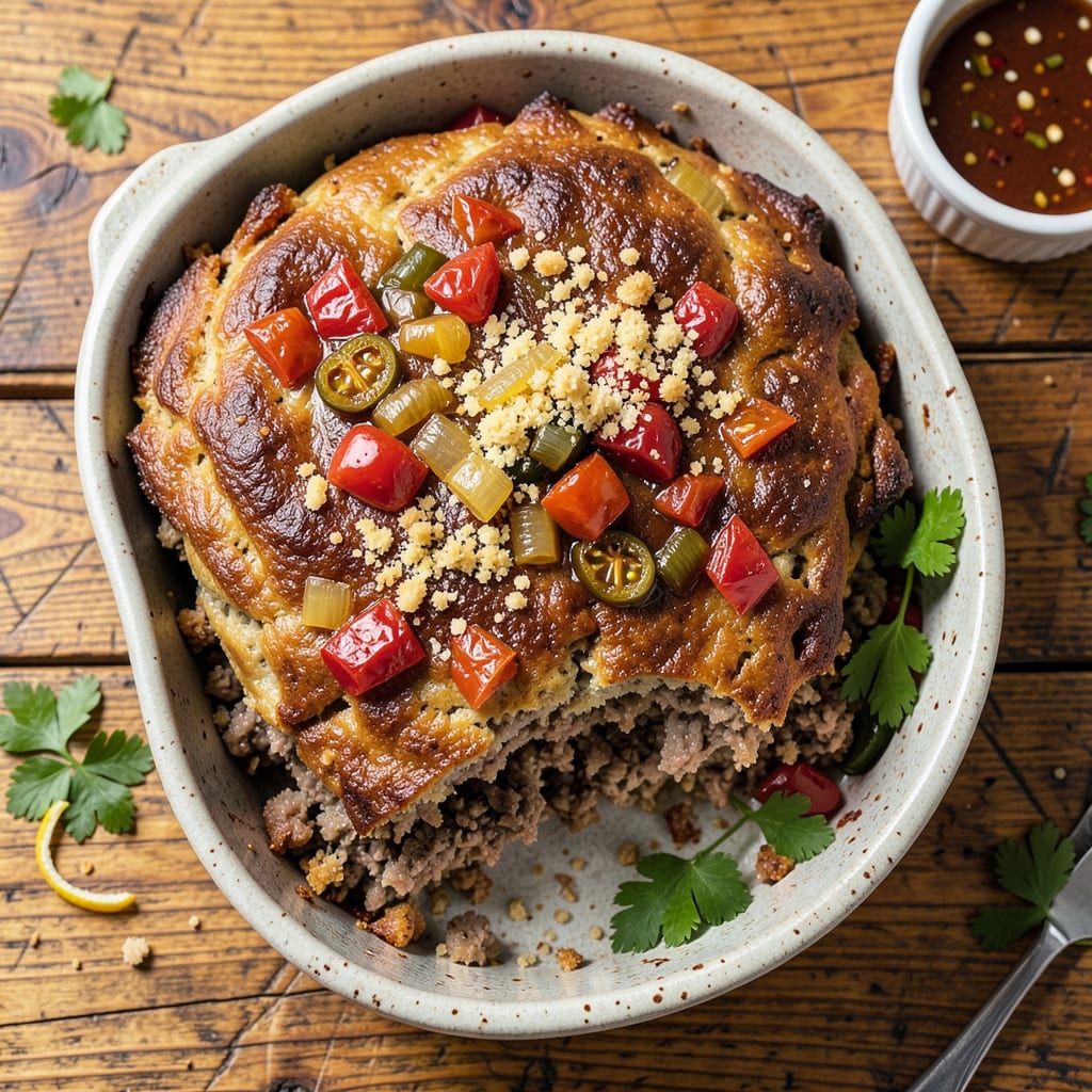 Visual representation of Rotel Meatloaf Recipe: Spicy Tomato Kick in Every Slice