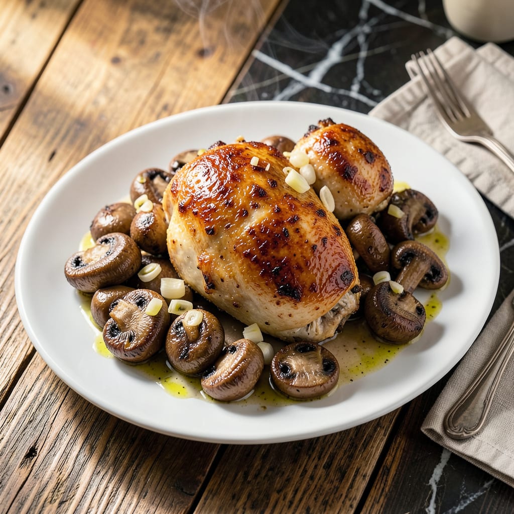 Rotisserie Chicken Mushroom Recipe: Earthy Umami One Pot Meal illustration with key details