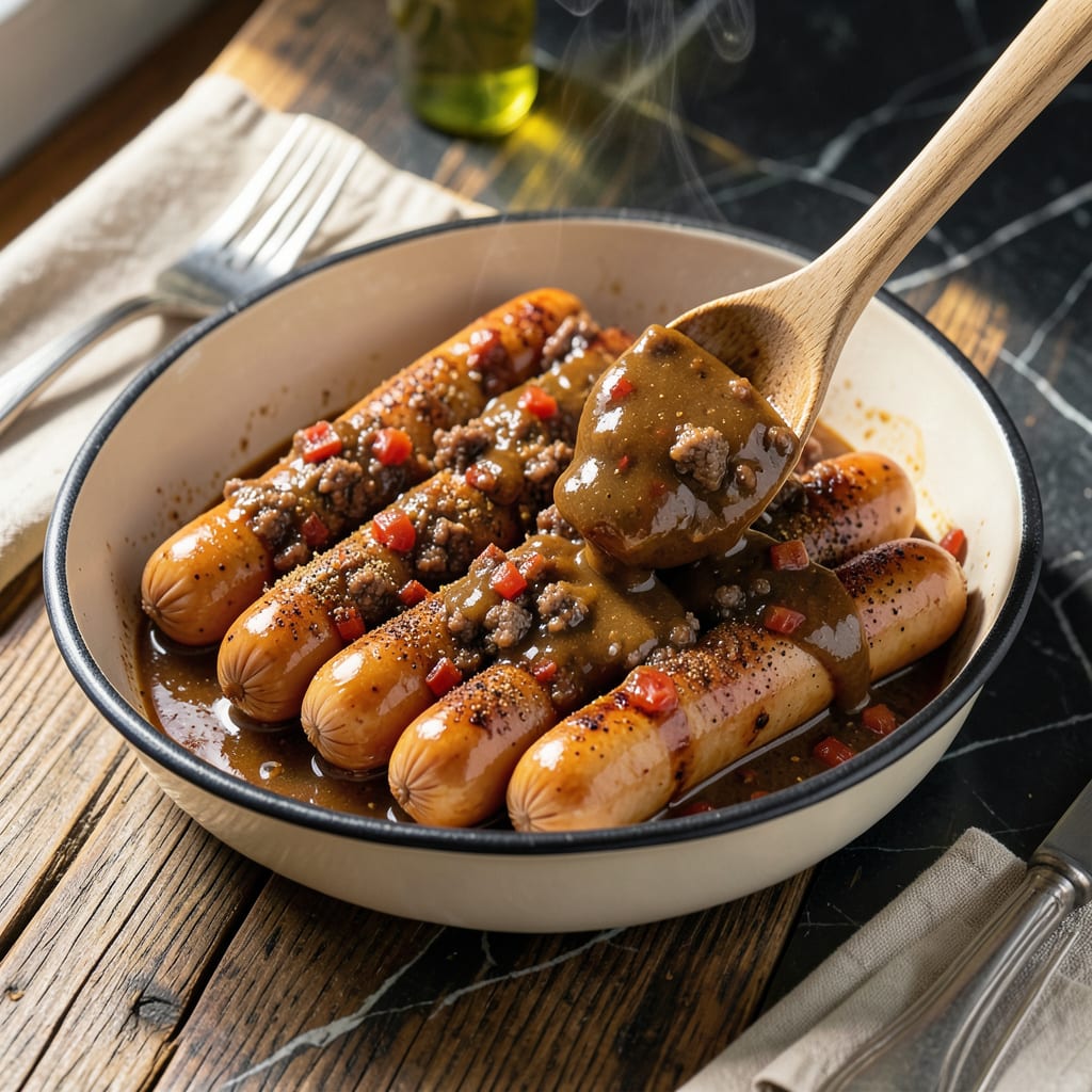Comprehensive Rudy's Hot Dog Sauce Recipe: Tangy Meat Topped Chilli Style Condiment visual reference