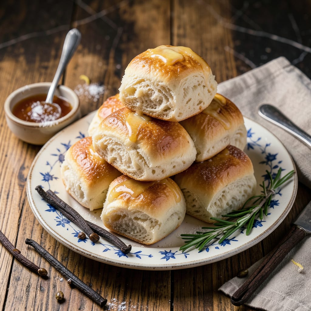 ryans yeast rolls recipe illustration with key details