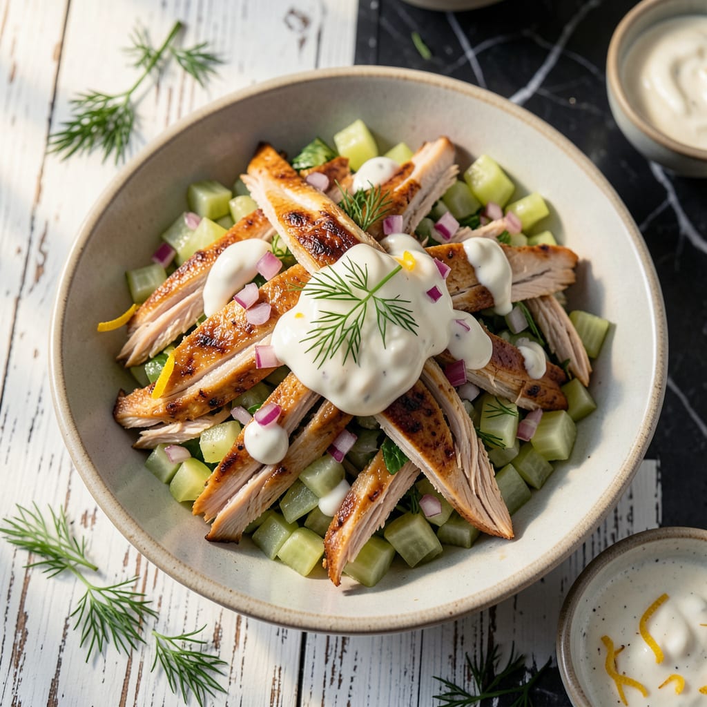 Safeway Chicken Salad Recipe: Creamy Herbs With a Rotisserie Shortcut example with annotations