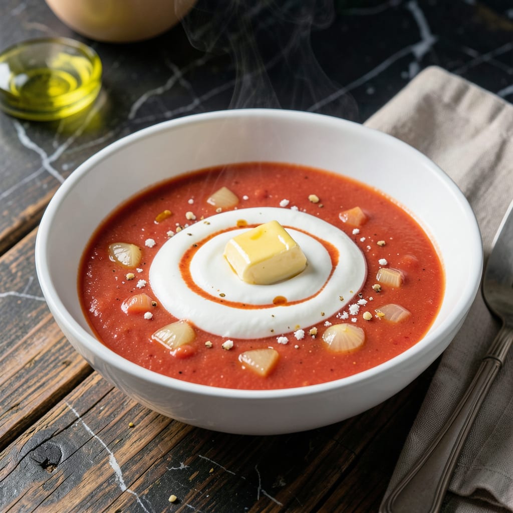Safeway Tomato Bisque Recipe: Velvety Smooth Grocery Store Copycat example with annotations