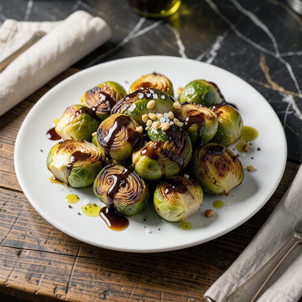 Complete Sauteed Brussel Sprout Recipe: Crispy Caramelized Bites with Balsamic Glaze overview image
