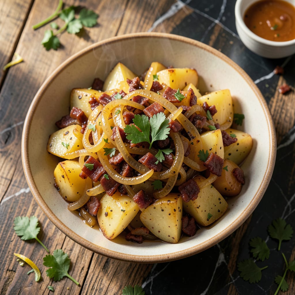 Schmidt's German Potato Salad Recipe: Tangy Vinegar Braised Tradition illustration with key details