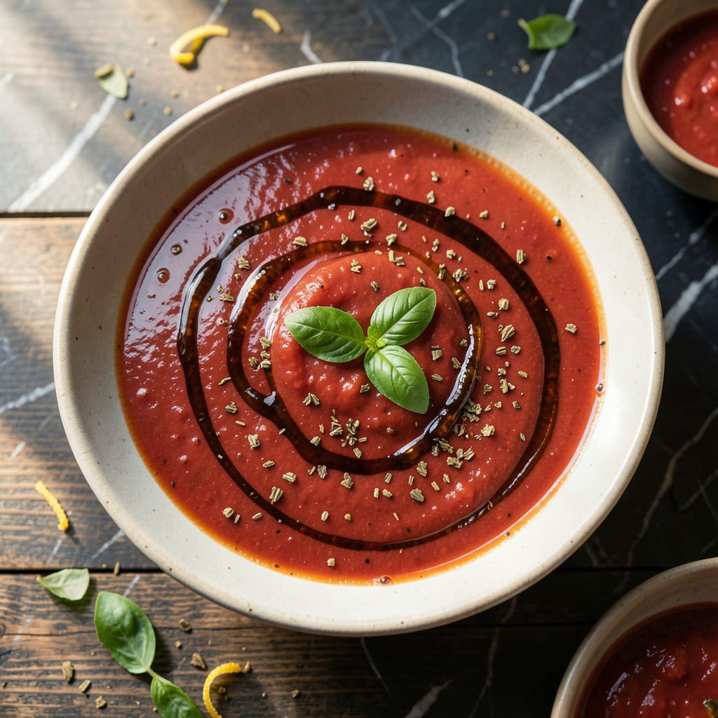 Visual representation of Shakey's Pizza Sauce Recipe: Tangy Tomato Base for Authentic Flavor
