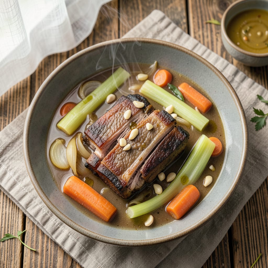 Comprehensive Short Rib Soup Recipe: Deeply Braised Beef in Red Wine Broth visual reference